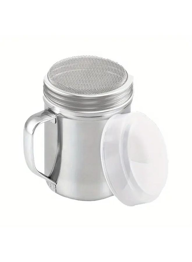 1pc Stainless Steel Sugar Spice Shaker With Handle Fine Mesh Powder Dispenser - Image 5