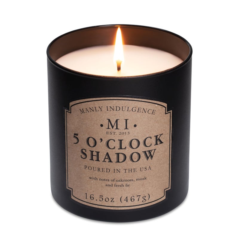 Manly Indulgence 5 O'Clock Shadow Scented Candles for Men, 16.5 oz Single Wick, Premium Soy Blend Wax, 60H Burn, Candles for Home Scented â€“ Made in The USA - Image 3