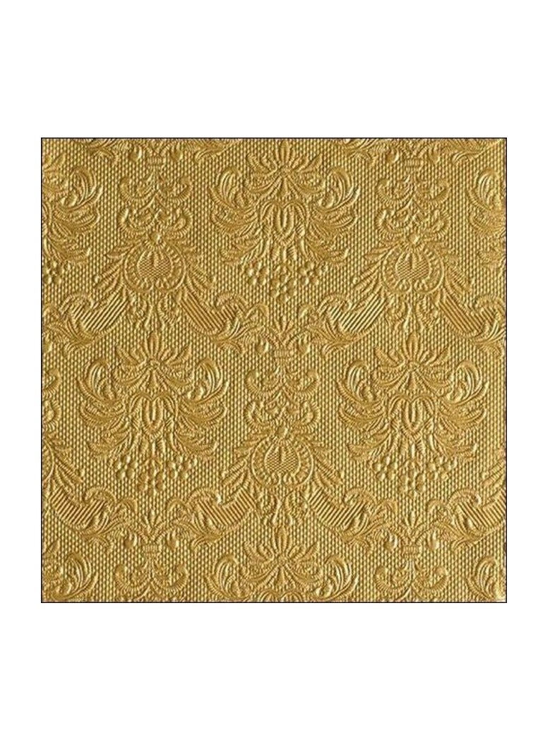 Ambiente Small Embossed Napkins, Gold
