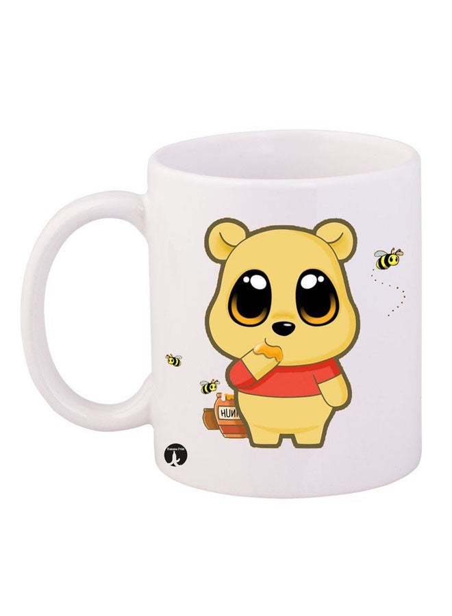 RYN Disney Character Printed Mug White/Yellow/Red 11ounce