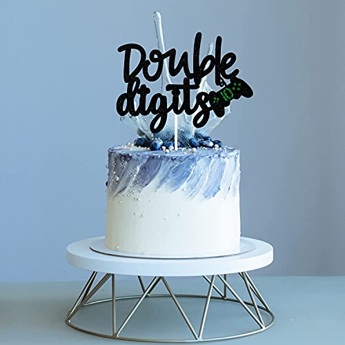 Festiko®10th Double Digits Birthday Cake Topper - Video Game Boy's 10th Birthday Cake Supplies - Gaming Level Up Tenth Birthday Party - Image 5