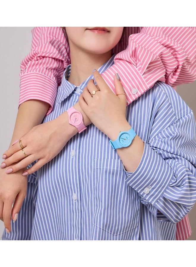 كاسيو ساعة بوب - ميناء أزرق وسوار أزرق من الراتنج الحيوي، صغيرة الحجم 31.5 مم، خفيفة الوزن 17 جرامًا، كوارتز بثلاثة عقارب، مقاومة للماء، صديقة للبيئة - Image 4