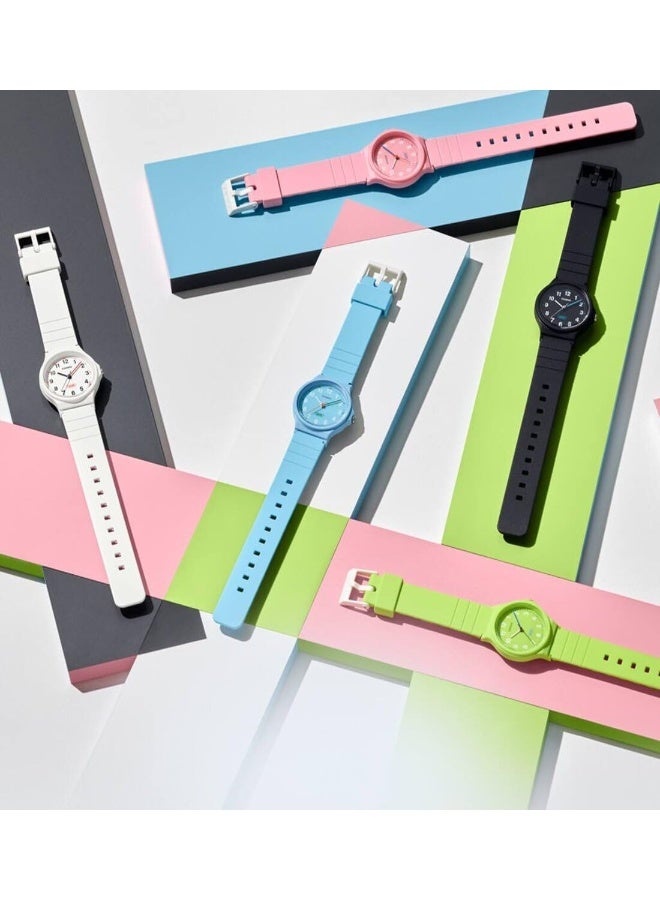 كاسيو ساعة بوب - ميناء أزرق وسوار أزرق من الراتنج الحيوي، صغيرة الحجم 31.5 مم، خفيفة الوزن 17 جرامًا، كوارتز بثلاثة عقارب، مقاومة للماء، صديقة للبيئة - Image 5