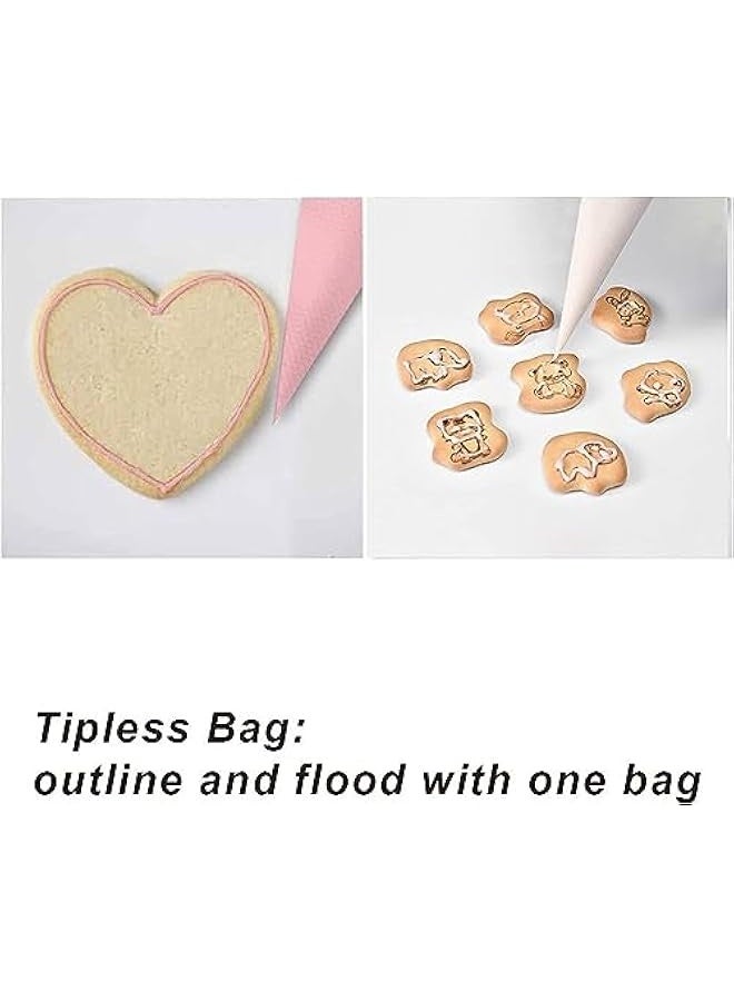 بروماس أكياس تزيين صغيرة للاستخدام مرة واحدة 100 قطعة، أكياس تزيين صغيرة، أكياس تزيين المعجنات لتزيين الكريمة، أكياس تزيين الكيك والحلويات. - Image 4