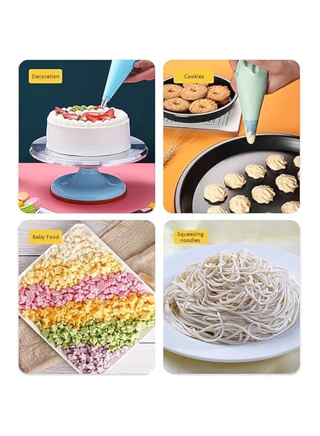 بروماس أكياس تزيين صغيرة للاستخدام مرة واحدة 100 قطعة، أكياس تزيين صغيرة، أكياس تزيين المعجنات لتزيين الكريمة، أكياس تزيين الكيك والحلويات. - Image 2