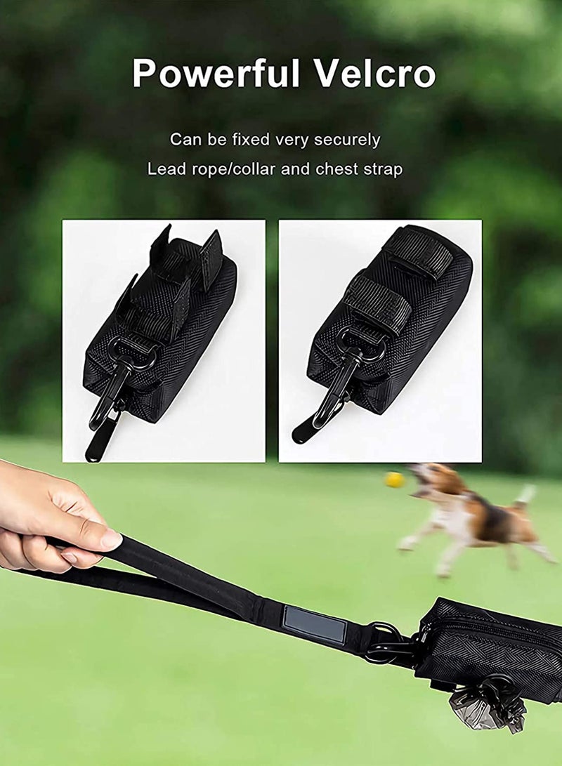 SOLARAE Bag Dispenser Attach to Leash, Fabric Dog Waste Bags, Lightweight and Durable, Smart Solution for Picking Up After Your Dog for Walking, Running or Hiking, Suitable for Any Belt - Image 3