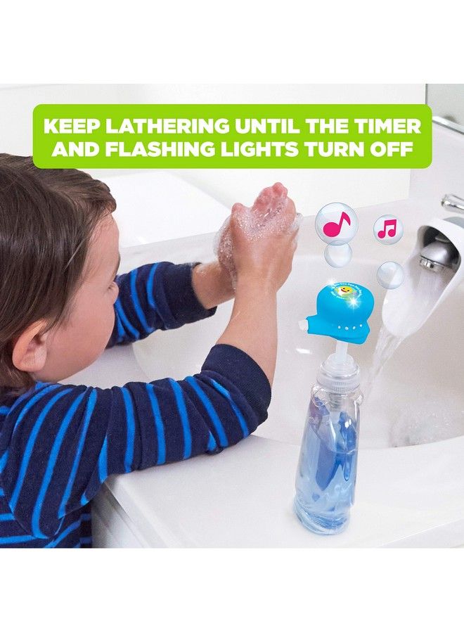 Baby Shark Musical Soap Pump Topper And Timer For Kids Hand Washing Blue 2 Pack