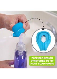ginsey Baby Shark Musical Soap Pump Topper And Timer For Kids Hand Washing Blue 2 Pack  - Image 3