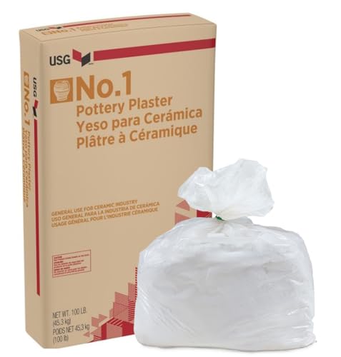 USG No.1 Pottery Plaster- 10 lbs - Instructions Included - Exclusively made for Pottery and Ceramics - Enhanced Workability with Fine Particle Size for Incredible Detail Reproductions - Image 1