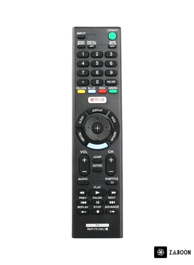 Zaboon Remote Control For Sony Bravia LCD, LED, HD TV Black