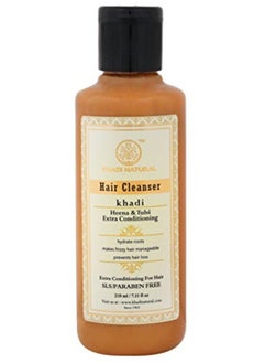 Khadi Natural Heena And Tulsi Extra Conditioning Herbal Hair Cleanser/Shampoo, Sls And Paraben Free, 210 Ml  - Image 1
