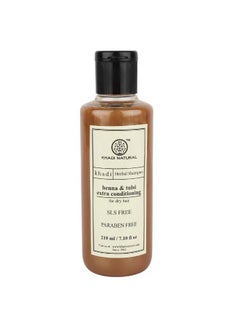 Khadi Natural Heena And Tulsi Extra Conditioning Herbal Hair Cleanser/Shampoo, Sls And Paraben Free, 210 Ml  - Image 3