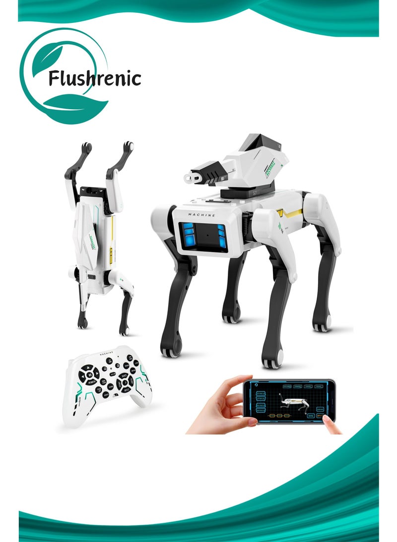 Flushrenic Robot dog, Robot toy,AI Voice Control, 30+ Actions & Water Spray Feature  Handshakes Included,Durable design suitable for children aged 3 and above, compatible with iOS/Android - Image 1