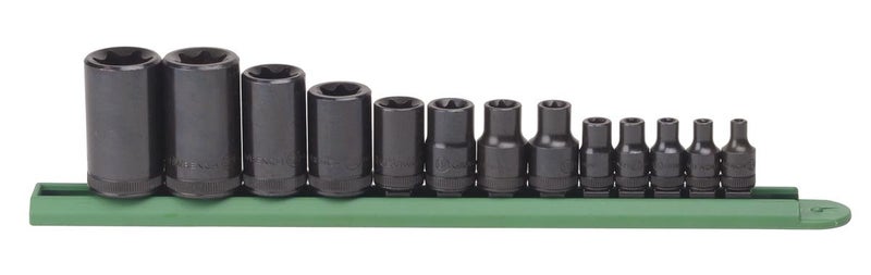 GEARWRENCH 13 Pc. 1/4", 3/8" & 1/2" Drive External Torx Socket Set - 80583 - Image 1