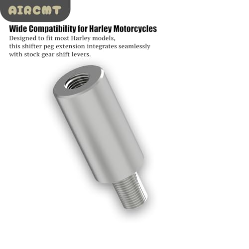 AIRCMT 32mm(1-1/4'') Gear Shift Lever Foot Peg Extension Fits for Harley Davidson,304 Stainless Steel Shifter Peg Extension Spacer,Bolt-On Installation - Image 5