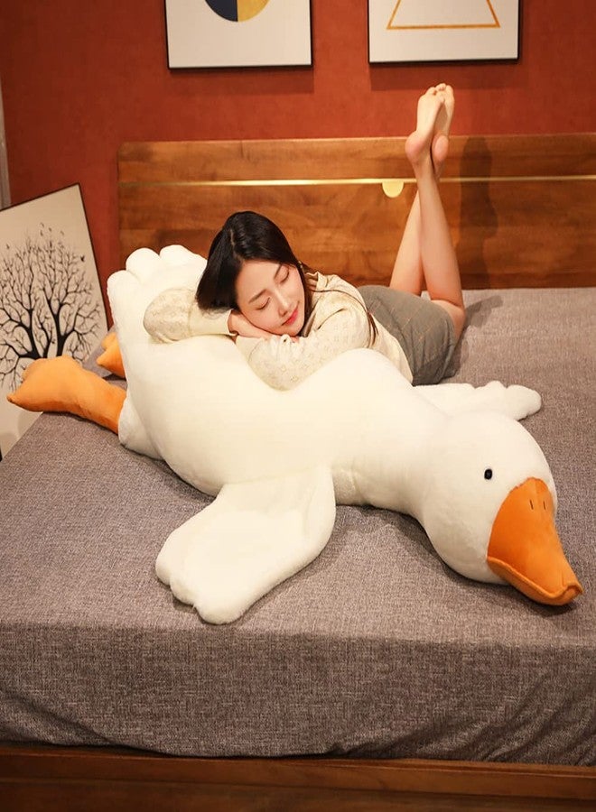 Srutirbo Giant White Goose Plush-20 in Soft Furry Swan Stuffed Animal Pillow,Huge Goose Plush Hugging Pillow Gifts for Every Age (20 in) - Image 5