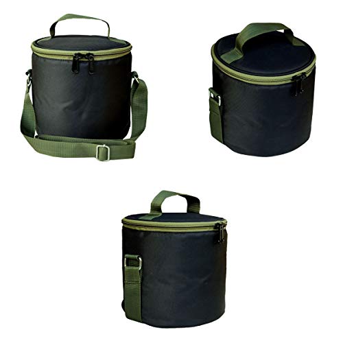 FOONTY Polyurethane Office Use Women Waterproof Lunch Bag/Tiffin Bag(Black,Ffflb8009),300 millilitre - Image 2