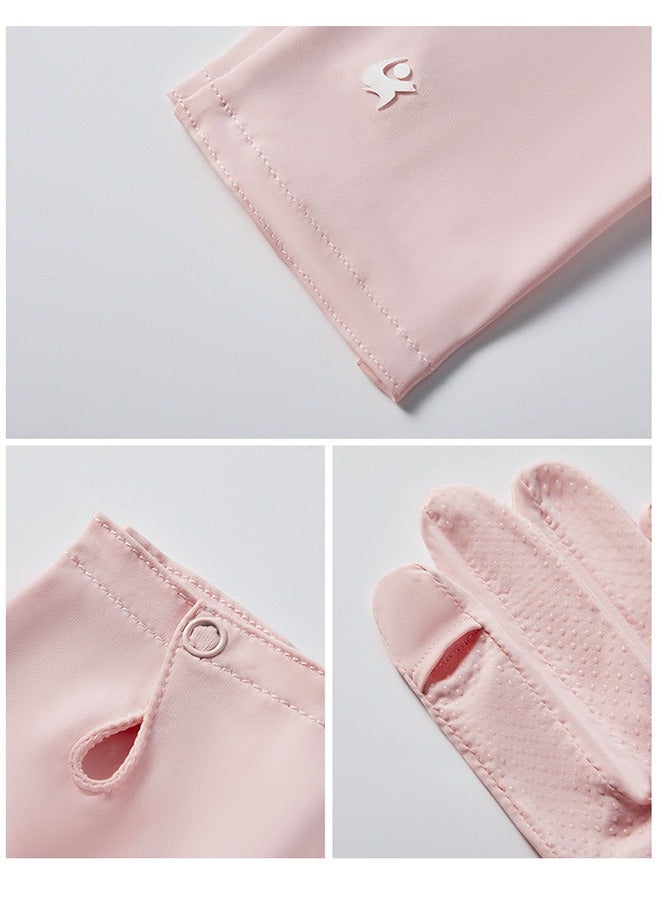 Women's UV Protection Driving Gloves - Breathable Touchscreen Pink Gloves for Summer, Cycling & Outdoor Activities - Image 4