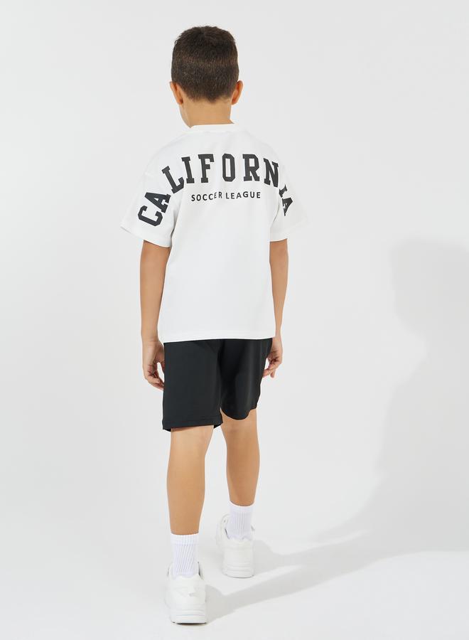Styli New York Print Oversized T-Shirt & Shorts Set | Best