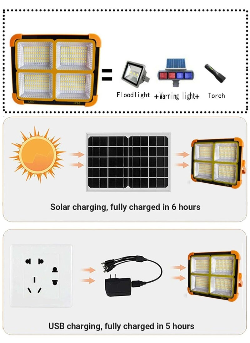 Golden Rose Waterproof Solar Light,5 lighting modes,Led Light Rechargeable power bank,Portable Ultra Bright Floodlight,Cordless Light Floor Standing Hangable For Power Outage Emergency Light outdoor Camping  - Image 2