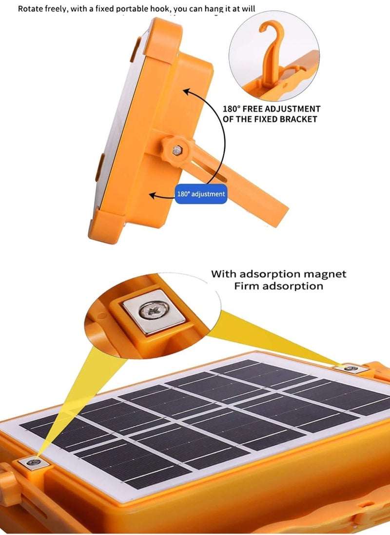Golden Rose Waterproof Solar Light,5 lighting modes,Led Light Rechargeable power bank,Portable Ultra Bright Floodlight,Cordless Light Floor Standing Hangable For Power Outage Emergency Light outdoor Camping  - Image 4