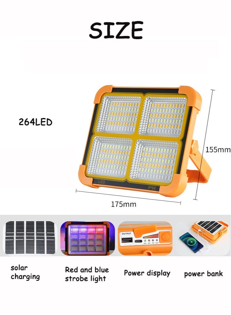 Waterproof Solar Emergency Light – Portable Rechargeable LED Camping Lantern with Power Bank, 5 Lighting Modes, USB & Solar Charging for Power Outage, Home Backup & Outdoor Use - Image 4