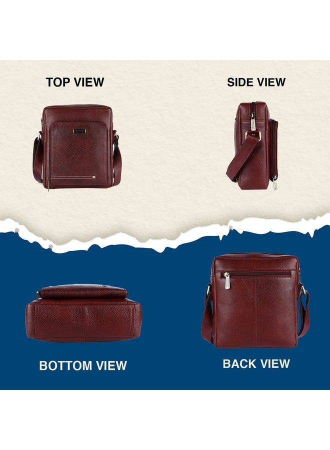 HAMMONDS FLYCATCHER Genuine Leather Sling Bag for Men, Stylish and Spacious Side Bag for Men, Crossbody Bag for Men Daily Use, Travel, Adjustable Strap, 1 Year Warranty - Brown - Image 5