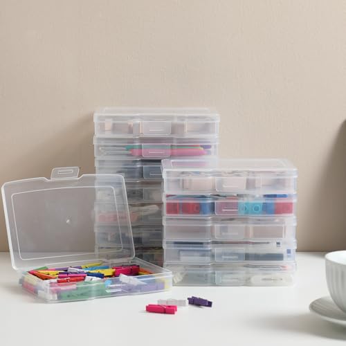 novelinks Photo Case 4" x 6" Photo Storage Box - 10 Inner Picture Storage Container Photo Organizer Case Picture Box Storage Photo Craft Keeper (Sky Blue) - Image 3