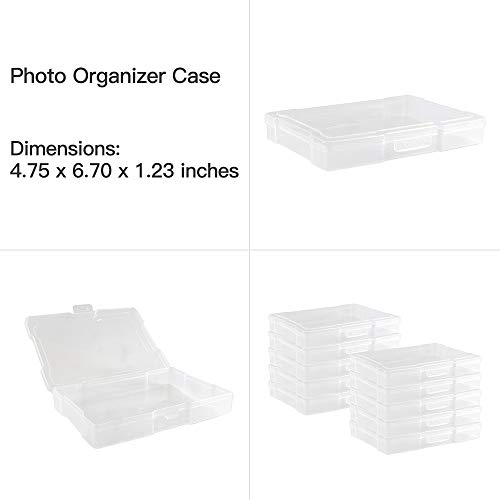 novelinks Photo Case 4" x 6" Photo Storage Box - 10 Inner Picture Storage Container Photo Organizer Case Picture Box Storage Photo Craft Keeper (Sky Blue) - Image 5