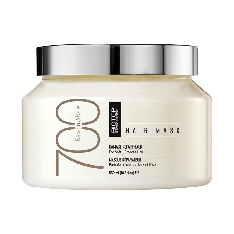 Biotop Professional 700 Keratin + Kale Hair Mask - Keratin Treatment for Thick, Dry, Chemically, and Color Treated Hair - Improves Overall Hair Health - 18.6oz - Image 1