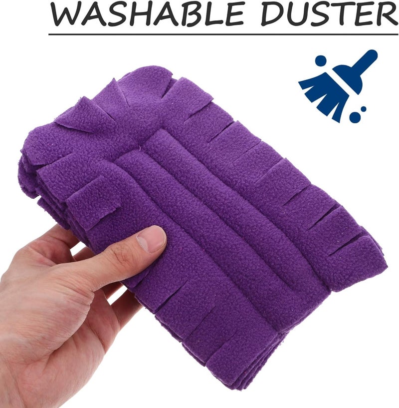 5pcs Reusable Microfiber Duster Heads Set, Washable Refills for Hand Duster, Multi-Color Cleaning Pads for Ceiling Fans, Hardwood, Kitchen Floors, Dry Dusting Tools - Image 4