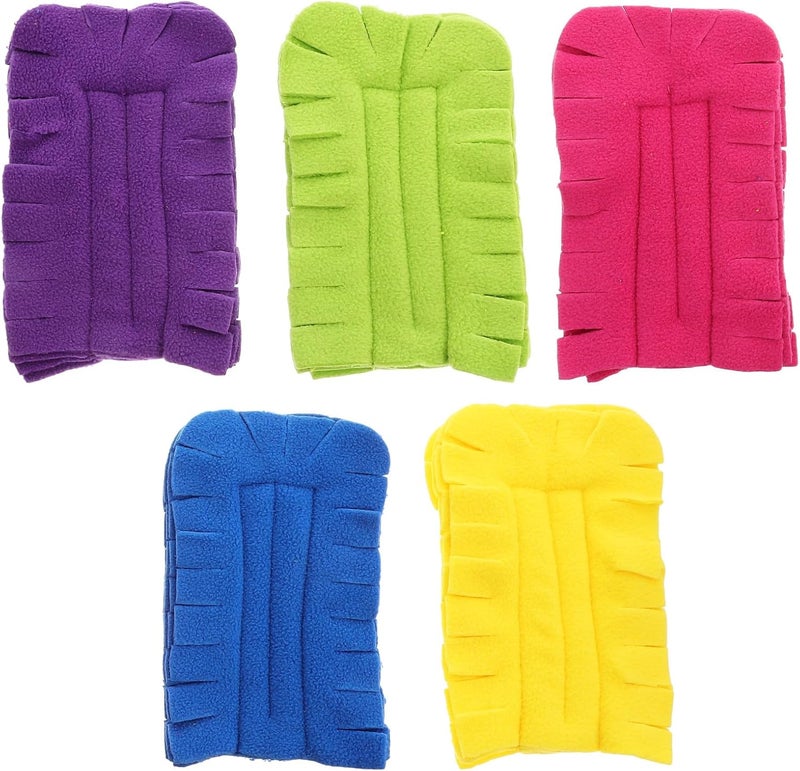 5pcs Reusable Microfiber Duster Heads Set, Washable Refills for Hand Duster, Multi-Color Cleaning Pads for Ceiling Fans, Hardwood, Kitchen Floors, Dry Dusting Tools - Image 1