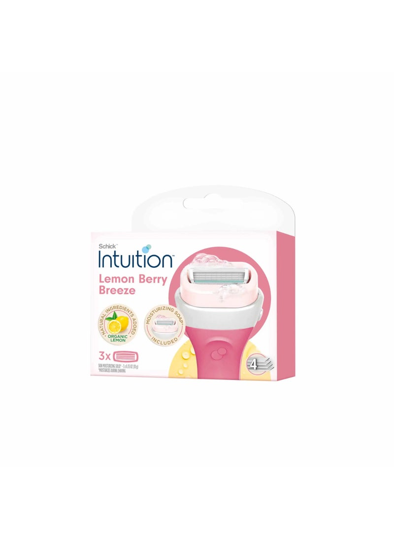Intuition Razor Lemon Berry Breeze 3 Pcs