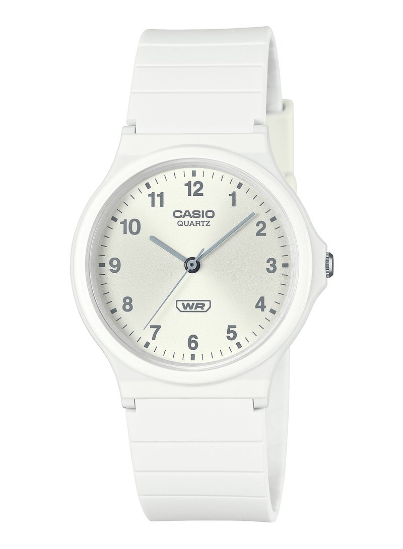 CASIO Analog Resin Band Round Shape Wrist Watch MQ-24B-7BDF