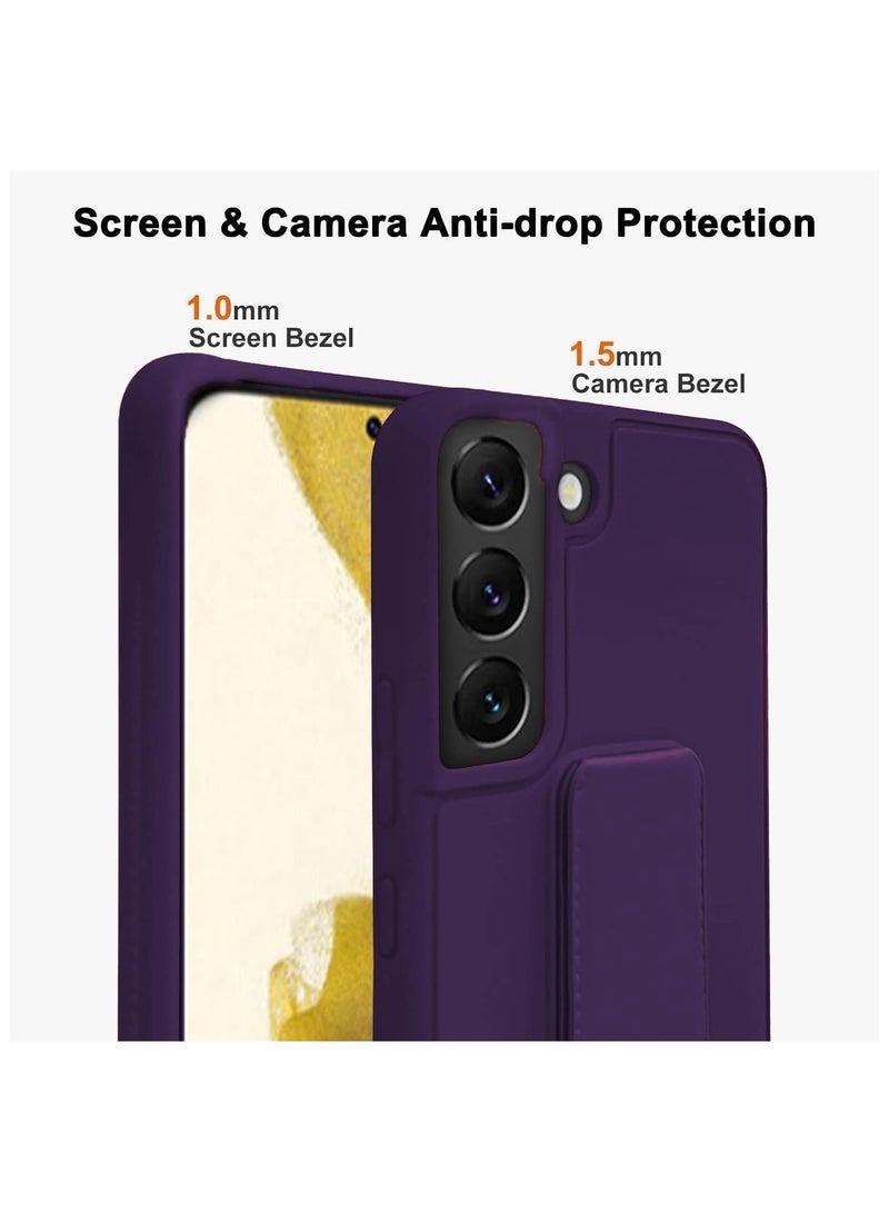 دينكس غطاء حماية لهاتف سامسونج جالاكسي S25 بلس، حامل مغناطيسي للسيارة، وحزام يد عمودي وأفقي من السيليكون الفاخر مع حامل متعدد الاستخدامات لهاتف سامسونج جالاكسي S25 بلس (أرجواني غامق) - Image 5