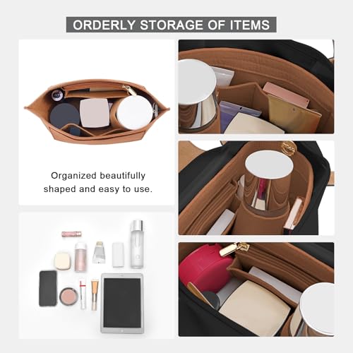 LOUKAYCCI Purse Organizer Insert for le pliage Le Pliage S Handbags Insert（EarthColo, Small） - Image 5
