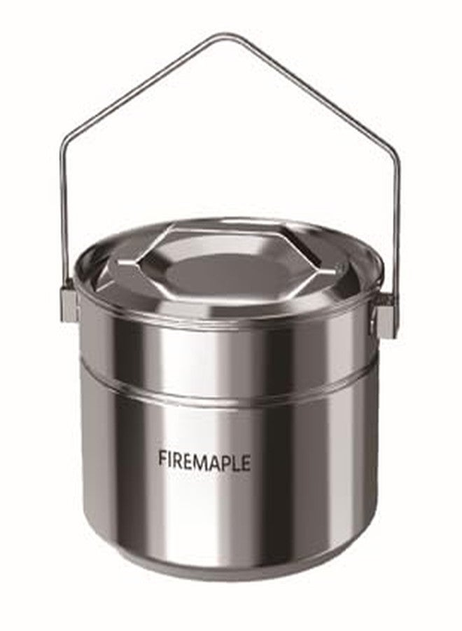Fire-Maple Firemaple Antarcti 1.8L Stainless Steel Pot - Food Grade SUS304 Camping Pot with Steaming Function - Lightweight and Durable for Outdoor Cooking - Image 1