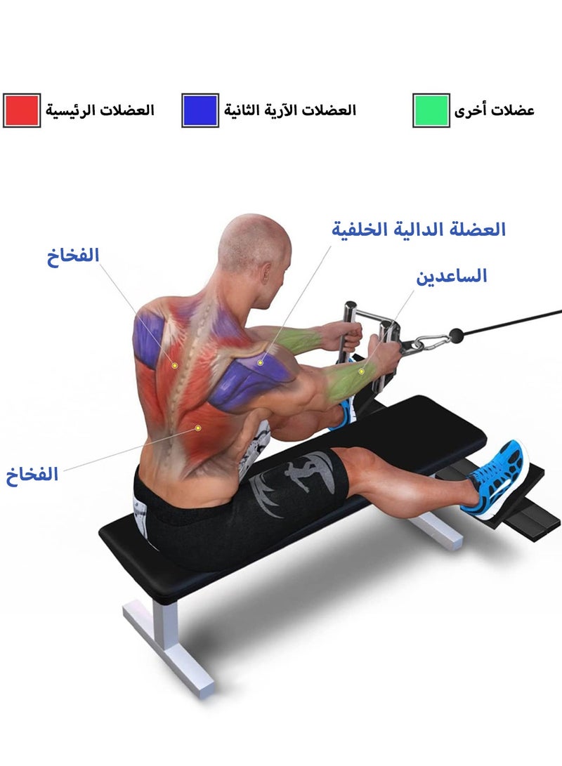 ليوكور أجهزة تدريب القوة، ملحق سحب الترايسبس، ملحقات آلة الكابل لصالة الألعاب الرياضية المنزلية، ملحق سحب الوزن LAT للياقة البدنية - Image 2