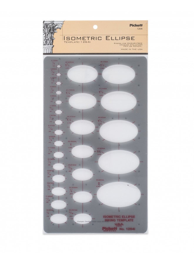 Pickett Isometric Ellipse Template (1264I)