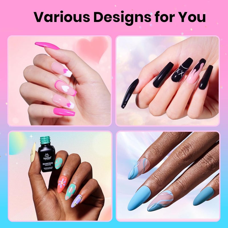 beetles Gel Polish Beetles Gel Nail Polish Kit with U V Light, 68 Pcs Gel Nail Kit 35 Colors Emotional Spectrum with Base Matte&Glossy Top Coat Soak Off Manicure Set, Women Teen Girl Christmas Gifts, Beetles Gift Spree Trendy natural assorted colors - Image 5