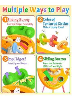 mriya Teething Silicone Baby Toys Moe Rabbit Carrot Sensory Toys For 18+ months  - Image 4