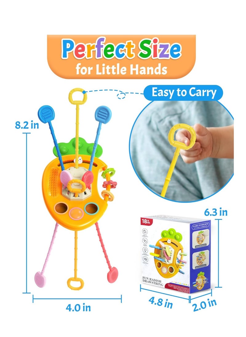 Teething Silicone Baby Toys Moe Rabbit Carrot Sensory Toys For 18+ months