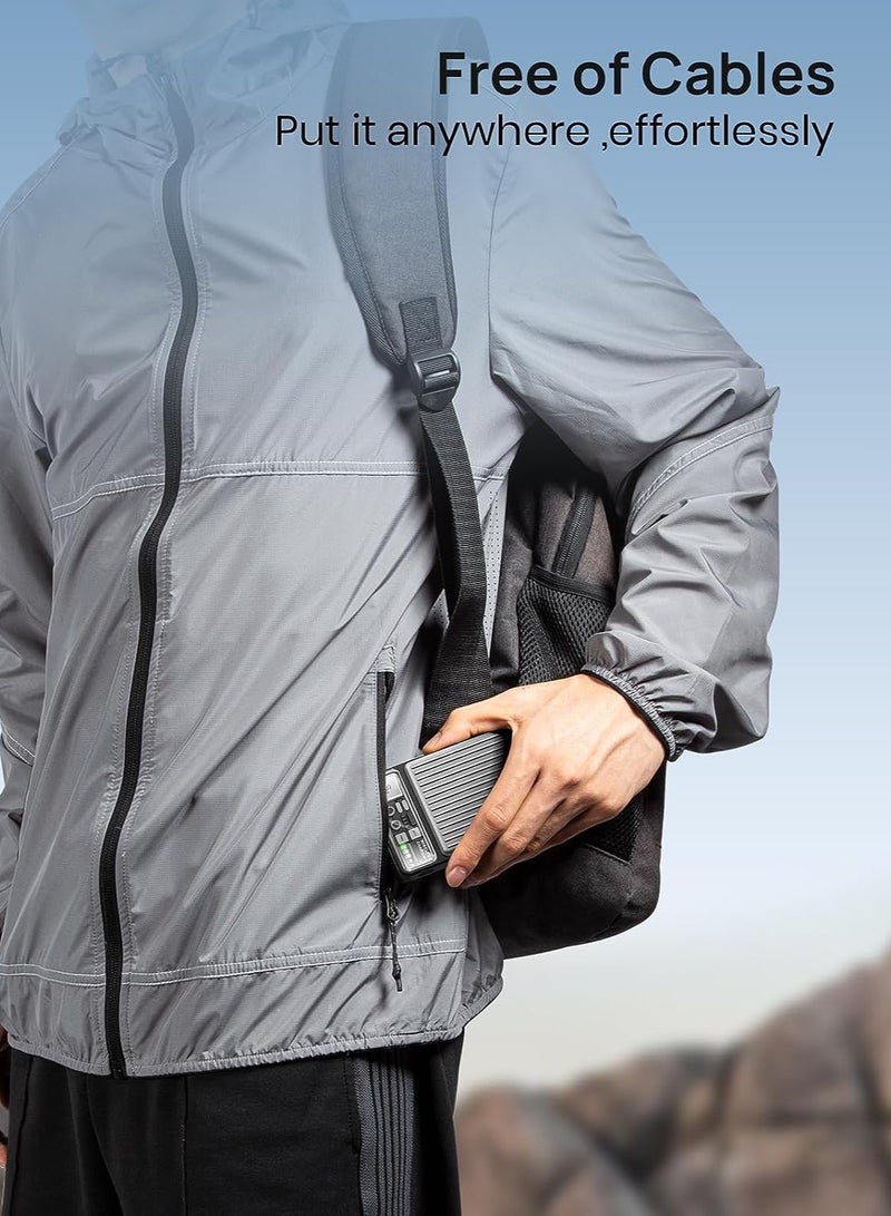 Recci بنك طاقة مغناطيسي لاسلكي، حزمة بطارية 𝟏𝟎𝟎𝟎𝟎𝟎𝐦𝐚𝐡 مع مغناطيسية فائقة، USB A&amp;C، لشاحن Magsafe اللاسلكي المحمول الصغير - Image 4