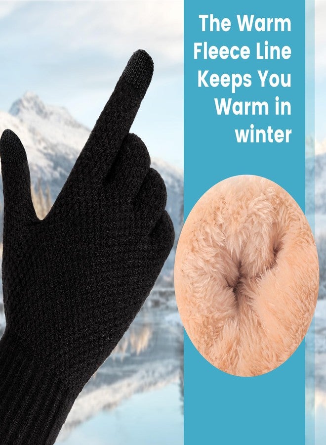TOBEHIGHER Winter Gloves for Men Black - Image 2