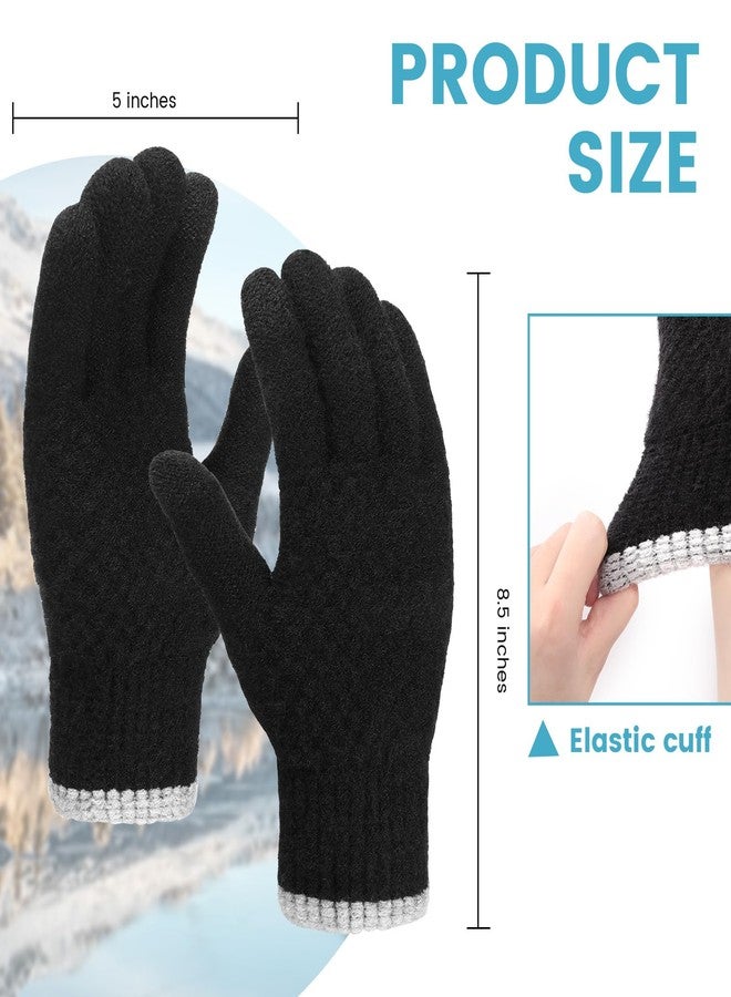 TOBEHIGHER Winter Gloves for Men Black - Image 3