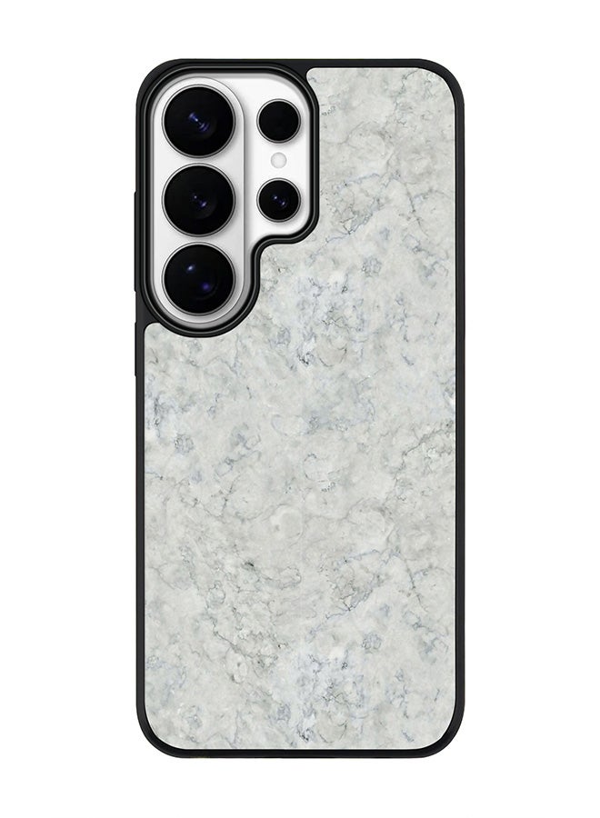 Stylizedd For Samsung Galaxy S26 Ultra Case, [Compatible with MagSafe] Slim Magnetic cover Phone Case - Marble Texture White - Image 1