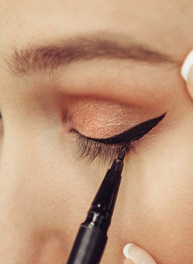 MagicHuda Magic Huda Eye Care Combo Waterproof Long Lasting Sketch Pen Eyeliner In Black Matte Finish (Pack Of 3) - Image 3