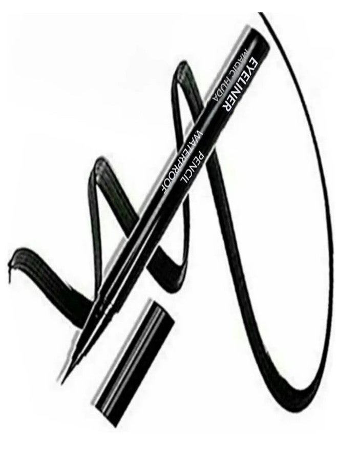 MagicHuda Magic Huda Eye Care Combo Waterproof Long Lasting Sketch Pen Eyeliner In Black Matte Finish (Pack Of 3) - Image 4