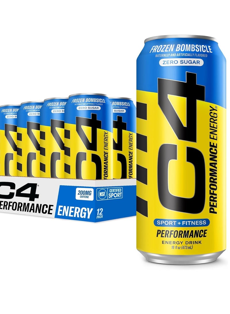 CELLUCOR C4 Frozen Bombsicle Zero Sugars Energy Drink 12 X 500ML - Image 1