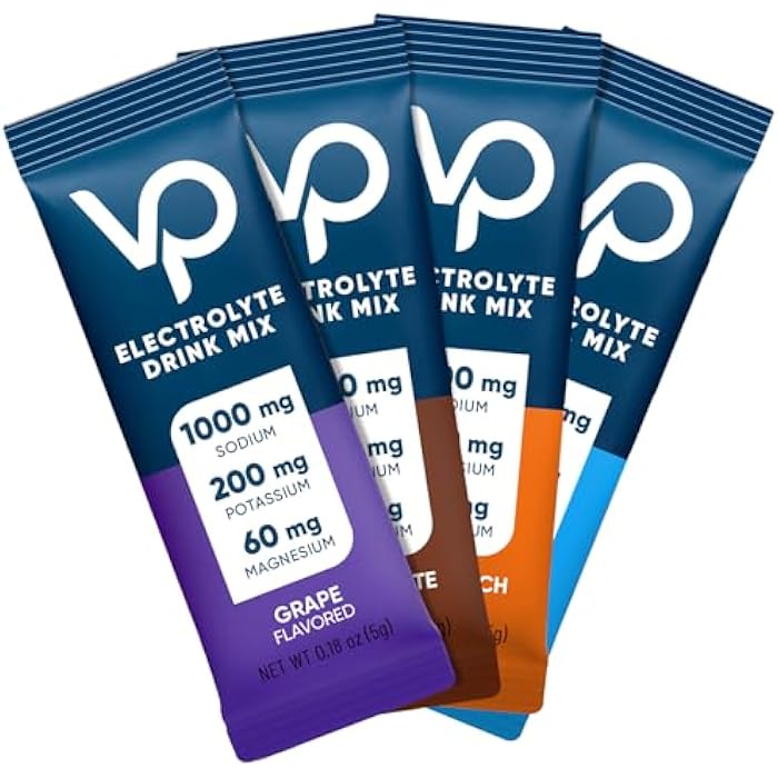 Venture PalHigh Sodium Electrolyte Drink Mix | Sugar-Free Hydration Powder with Potassium & Essential Vitamins | Zero Calorie | Vegan, Keto & Paleo Approved | 16 Stick Packs - Image 1